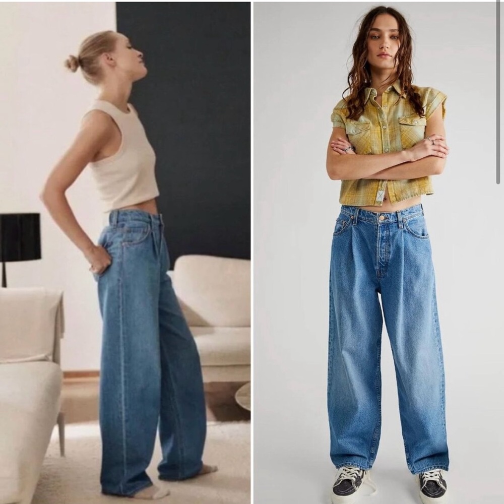 Mother Snacks The Pleated Fun Dip Puddle Light Wash Jean in Nothing Else Like It